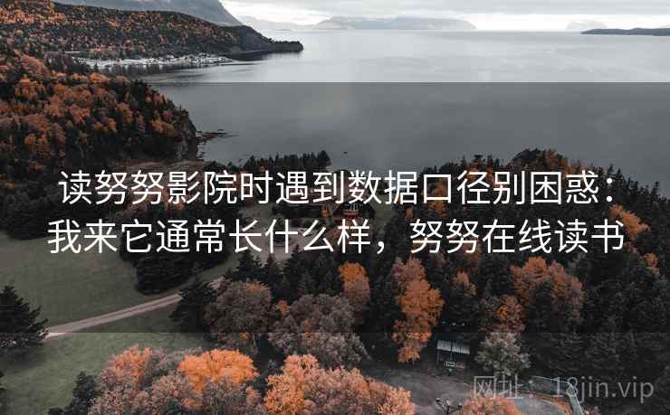 读努努影院时遇到数据口径别困惑：我来它通常长什么样，努努在线读书